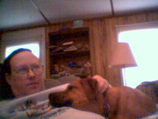 Fred and me at home